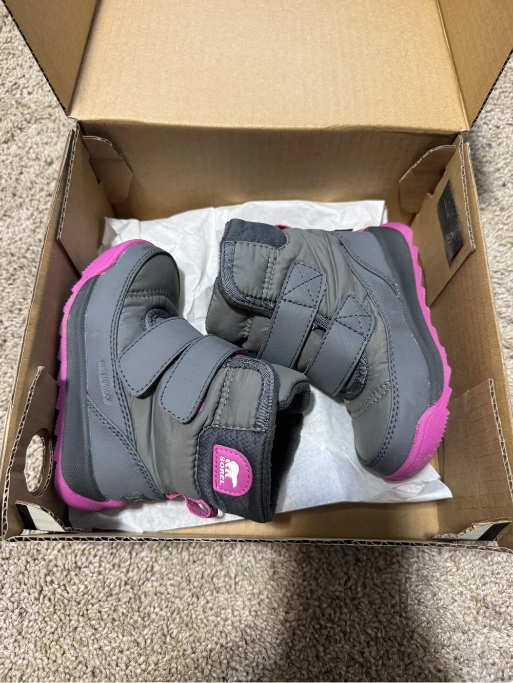 Toddler Girl’s size 7 SOREL Whitney II Strap Boot WP Winter Boots